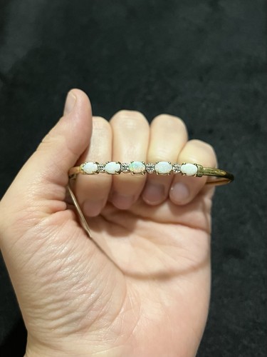 Vintage 10k yellow gold opal - gold,